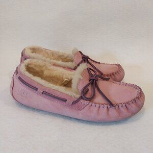 UGG Shoes Slippers Women 7 Pink Purple Dakota 5612 Comfort Shearling Fur Slip On